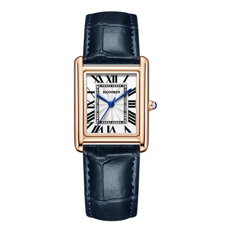 Luxury Couple's Watch Set for Women & Men | Elegant Leather Strap Quartz Wristwatch | Waterproof Iced Out Watch Style | 2026 New Fashion Gift | Caratix - CaratixJewelry